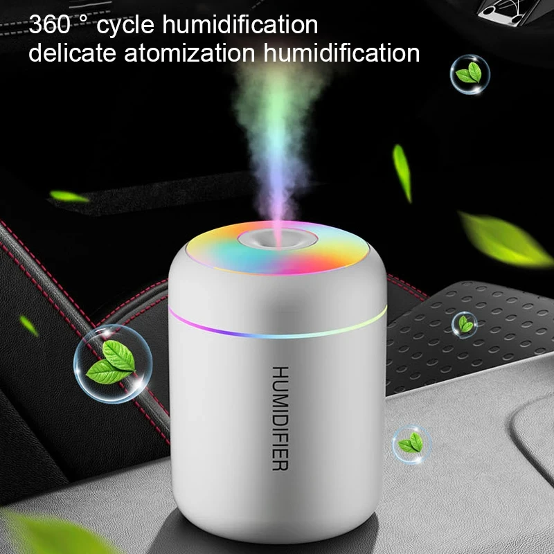 HOMFISHMini Air Humidifier Usb Aroma Diffuser Essential Oil Purifier Cool Mist Sprayer Car Home BedroomLED Desktop humidificador